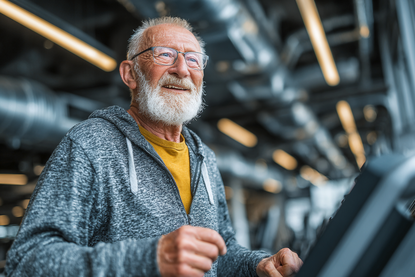 Seniors enjoying active lifestyle together